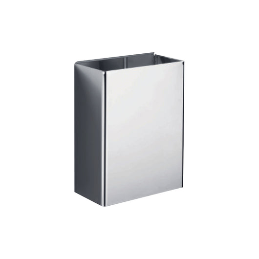 Inda - Pattumiera da parete 20 lt in acciaio lucido