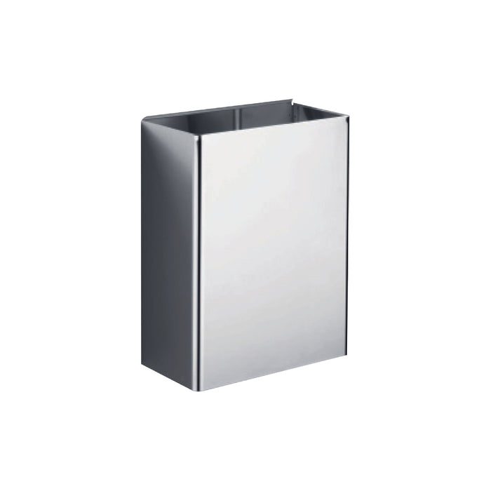 Inda - Pattumiera da parete 20 lt in acciaio lucido