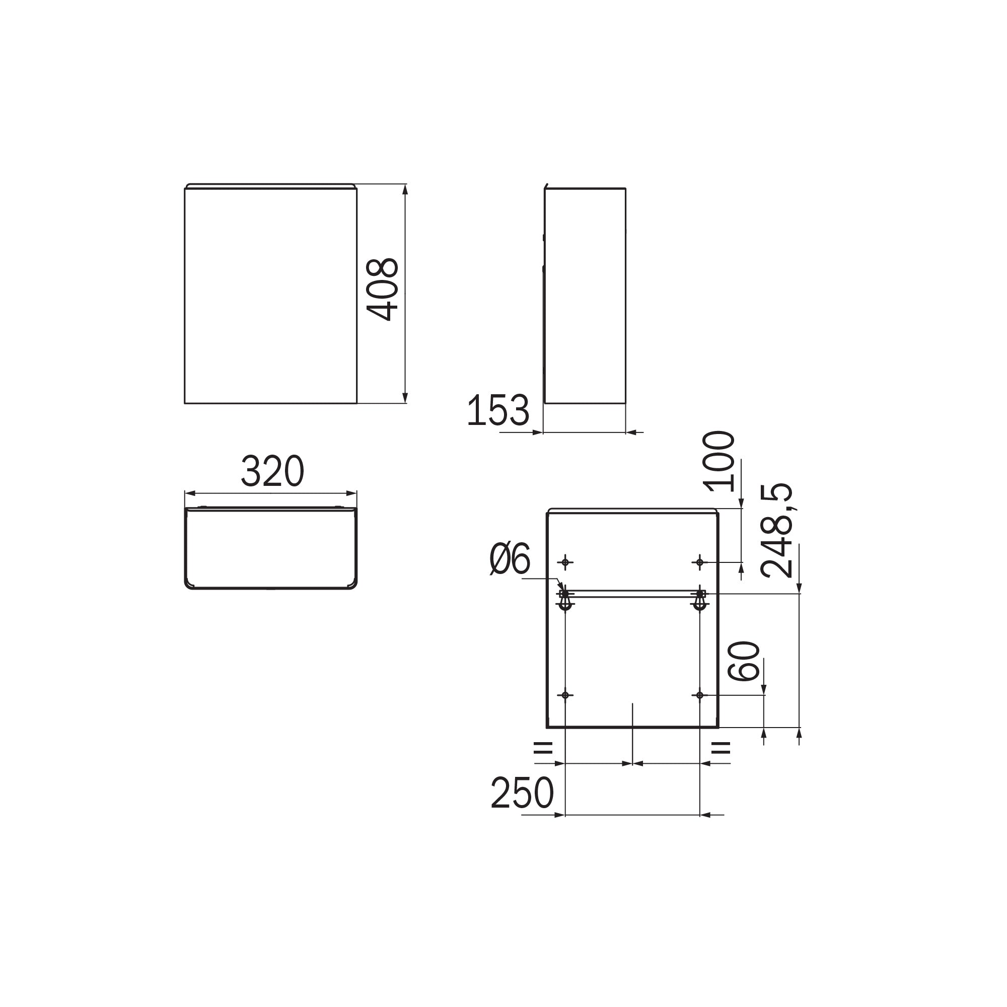 Inda - Pattumiera da parete 20 lt in acciaio lucido