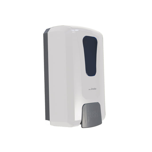 Inda - Dispenser sapone a parete in ABS bianco 1,20 Lt