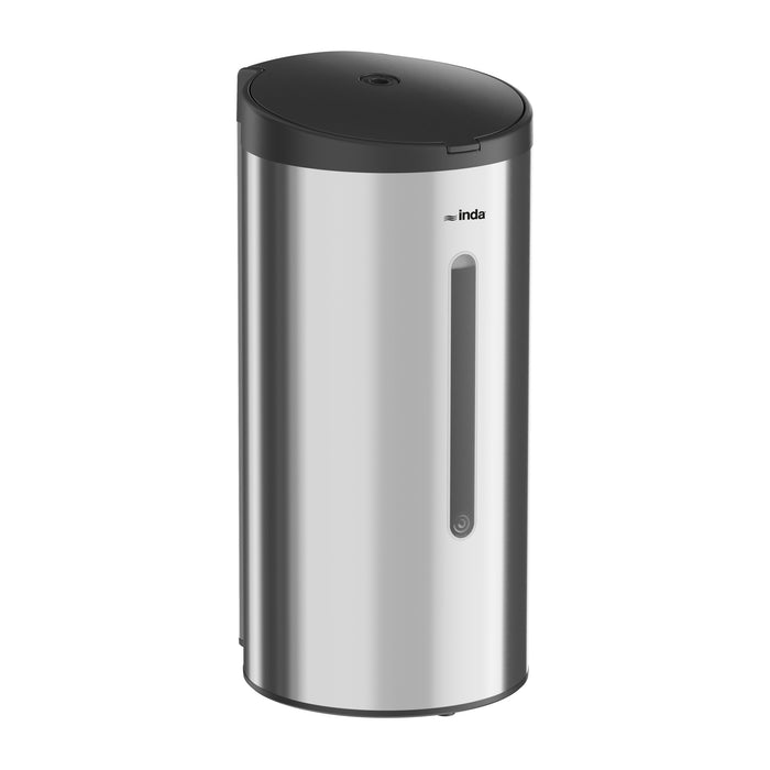 Inda - Dispenser sapone elettrico per sapone liquido cromo lucido / nero