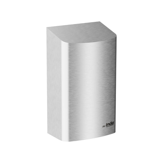 Inda - Asciugamani elettrico alta potenza con termostato di sicurezza argento