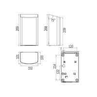 Inda - Asciugamani elettrico alta potenza con termostato di sicurezza argento
