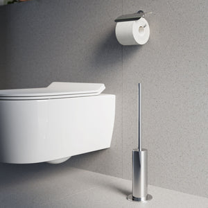 Inda - Scopino bagno da appoggio My Minilove nero opaco / interno grigio