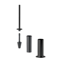 Inda - Scopino bagno da appoggio My Minilove nero opaco / interno grigio