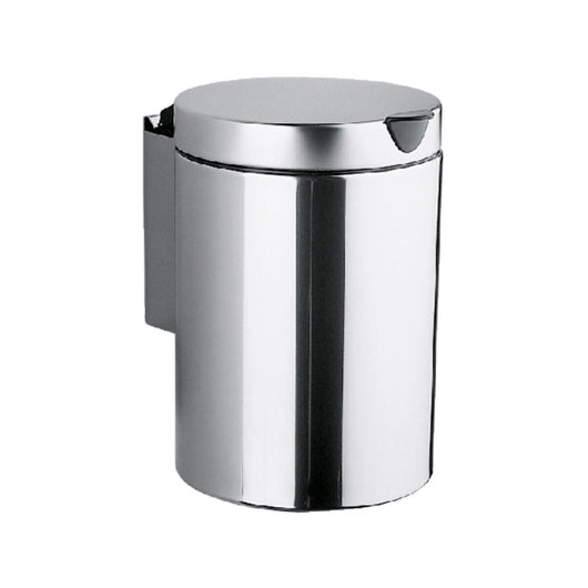 Inda - Pattumiera a parete con coperchio in acciaio lucido 3 lt