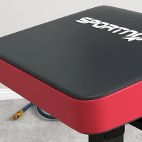 Sedia Romana Regolabile su 6 Posizioni con Maniglie Laterali, in Acciaio e PU, 110x70x95 cm, Nero