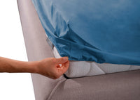 Completo Lenzuola In 100% Cotone In Tinta Unita Made In Italy - 1 Piazza e Mezza - Avio