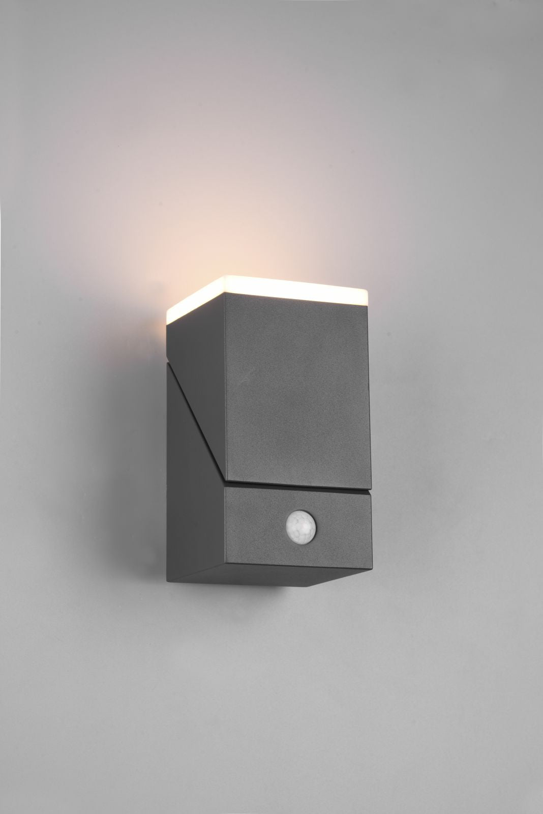 AVON APPLIQUE LED  7W 800lm, 3000K DA ESTERNO ANTRACITE ORIENTABILE CON SENSORE DI MOVIMENTO IP54 H. 16CM