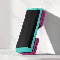 Stepper per Aerobica Antiscivolo e Regolabile su 3 Livelli, in Plastica e PP, 110x40x20 cm, Multicolore