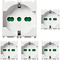 Vimar plana presa schuko bivalente bipasso standard tedesco italiano 14210 pezzi 5
