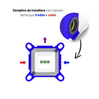 Jazz miscelatore incasso doccia in ottone *** finitura- oro lucido, confezione 1