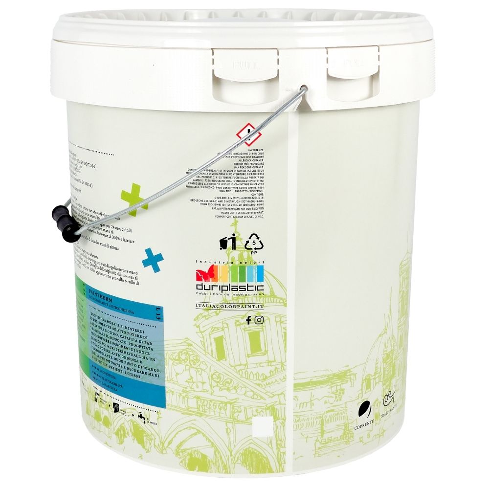 Idropittura antimuffa lavabile fermamuffa plus traspirante bianco litri 13