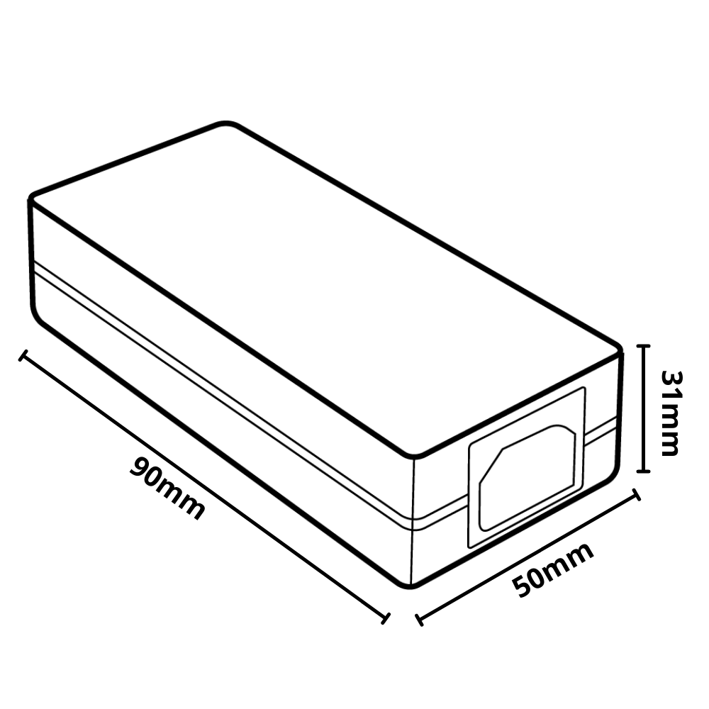 Alimentatore optonica 6101 24w 12v 2a per strisce led interno ip20