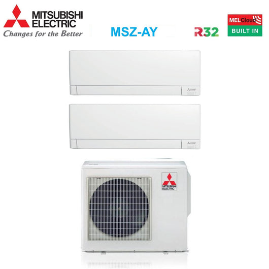 Condizionatore Mitsubishi Electric Dual Split Ay 18+18 MXZ-3F54VF R-32 Wi-Fi Integrato