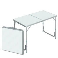Tavolo Da Campeggio Picnic Pieghevole Portatile 120 x 60 x 54/70 cm