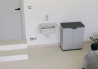 MONGARDI Lavandino pilozzo a muro da esterno 50x35x24, colore GRANITO