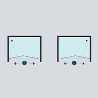 Porta doccia a soffietto book cristallo temprato profilo bianco bianco *** misure 86-90xh190 cm trasparente, confezio...