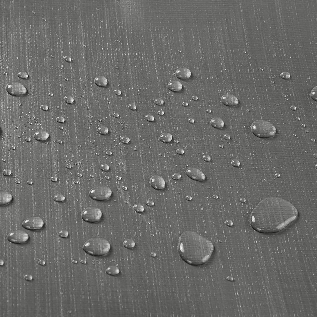 Telo di protezione impermeabile in PE per copertura legno/edilizia/camion 180g/m² 3x5m grigio 19_0000984