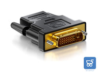 Adattatore DVI-D Dual Link (24 +1) Maschio a HDMI Femmina Bidirezionale 1080P