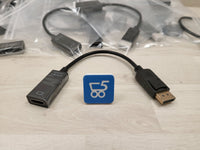 Adattatore Monitor da uscita DisplayPort  a ingresso HDMI Risoluzione massima 4K Compatibile Hd Ati Ge-Force Uscita Video - Adattatore DP TO HDMI