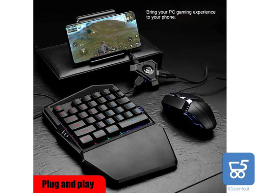 Adattatore Mouse Tastiera per PUBG Console di Gioco PC Android/iOS Plug And Play Bluetooth 4.1