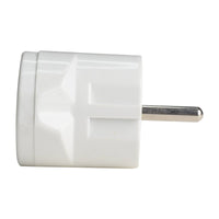 Adattatore Spina Elettrica 2P+T 16A Schuko con 1 Presa Bipasso 2P+T 10A/16A 250V Max 1500W Bianco