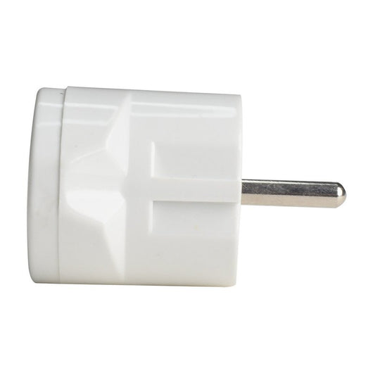 Adattatore Spina Elettrica 2P+T 16A Schuko con 1 Presa Bipasso 2P+T 10A/16A 250V Max 1500W Bianco