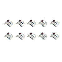 Adattatore Triplo con Interruttore Spina 10A con 2 Prese Bipasso 10A/16A e 1 Presa Universale 10A/16A Max 1500W Salvaspazio Bianco