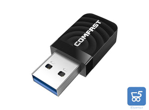 Adattatore Wireless USB 3 Wifi 2.4 GHz 5.8 GHz 1300 Mbps Dual Band Comfast