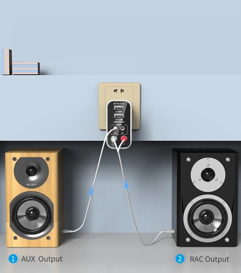 Adattatore bluetooh usb 5.0 trasmettitore ricevitore audio wireless AUX RCA K16