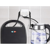 Adattatore con 3 Presa Schuko 16A 2P+T Sdoppiatore Schuko Tripla Standard Tedesco e Francese