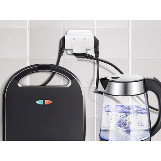 Adattatore con 3 Presa Schuko 16A 2P+T Sdoppiatore Schuko Tripla Standard Tedesco e Francese