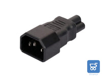 Adattatore di Alimentazione IEC320 C14 a C5 da alimentazione Standard IEC a Tripolare per alimentatori Notebook UPS ed altri dispositivi