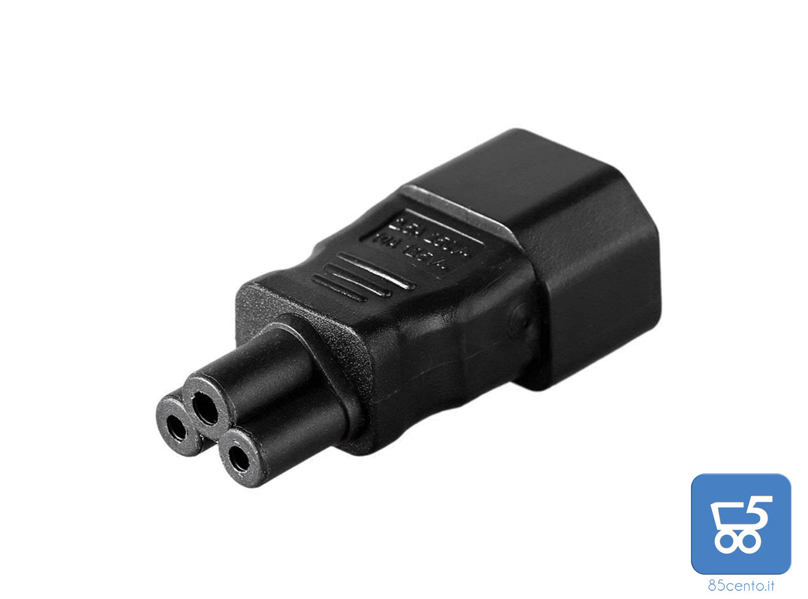 Adattatore di Alimentazione IEC320 C14 a C5 da alimentazione Standard IEC a Tripolare per alimentatori Notebook UPS ed altri dispositivi