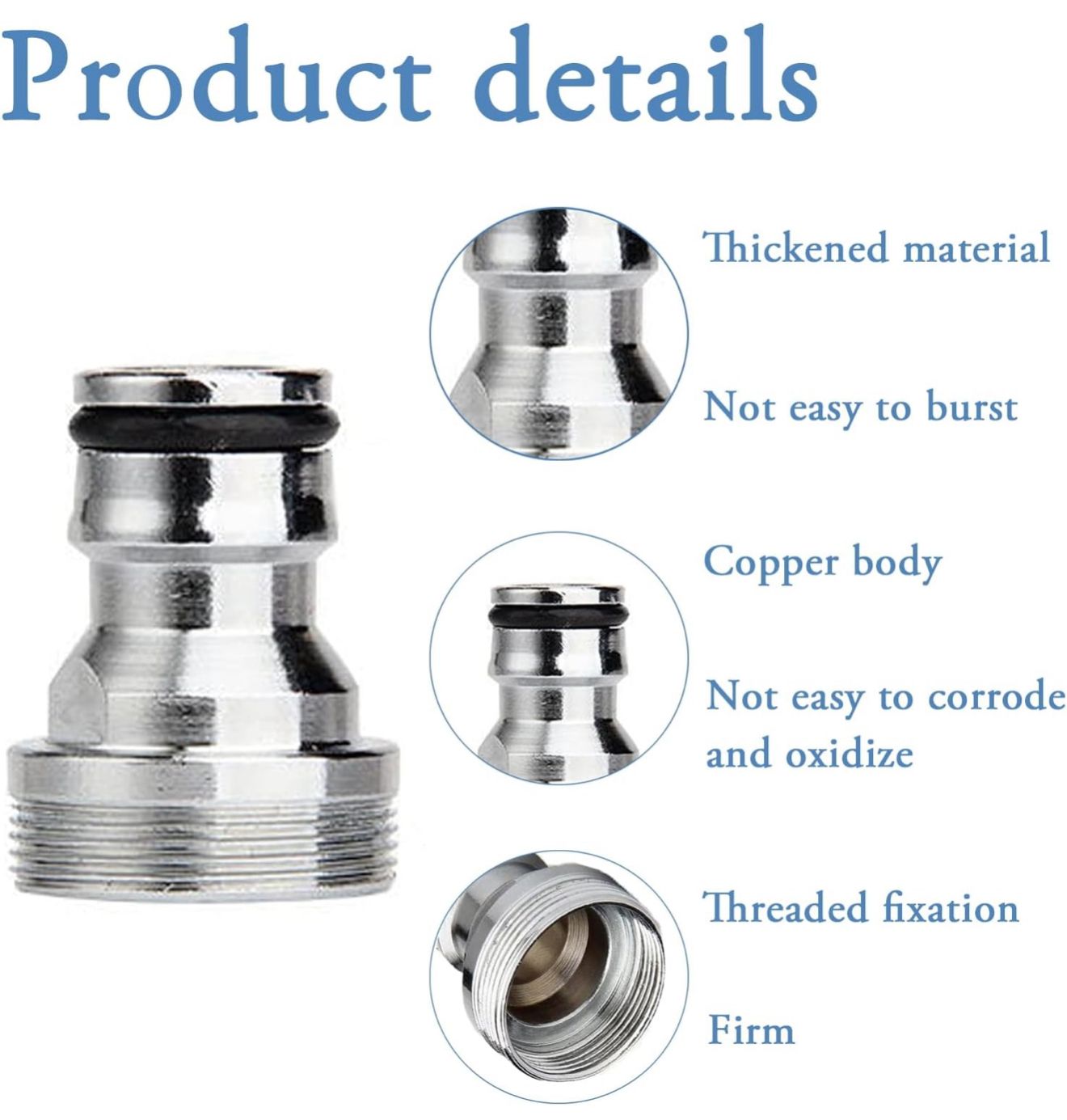 Adattatore rubinetto M24 connettore 31.5x15.5x24mm per miscelatori e rubinetti 87016