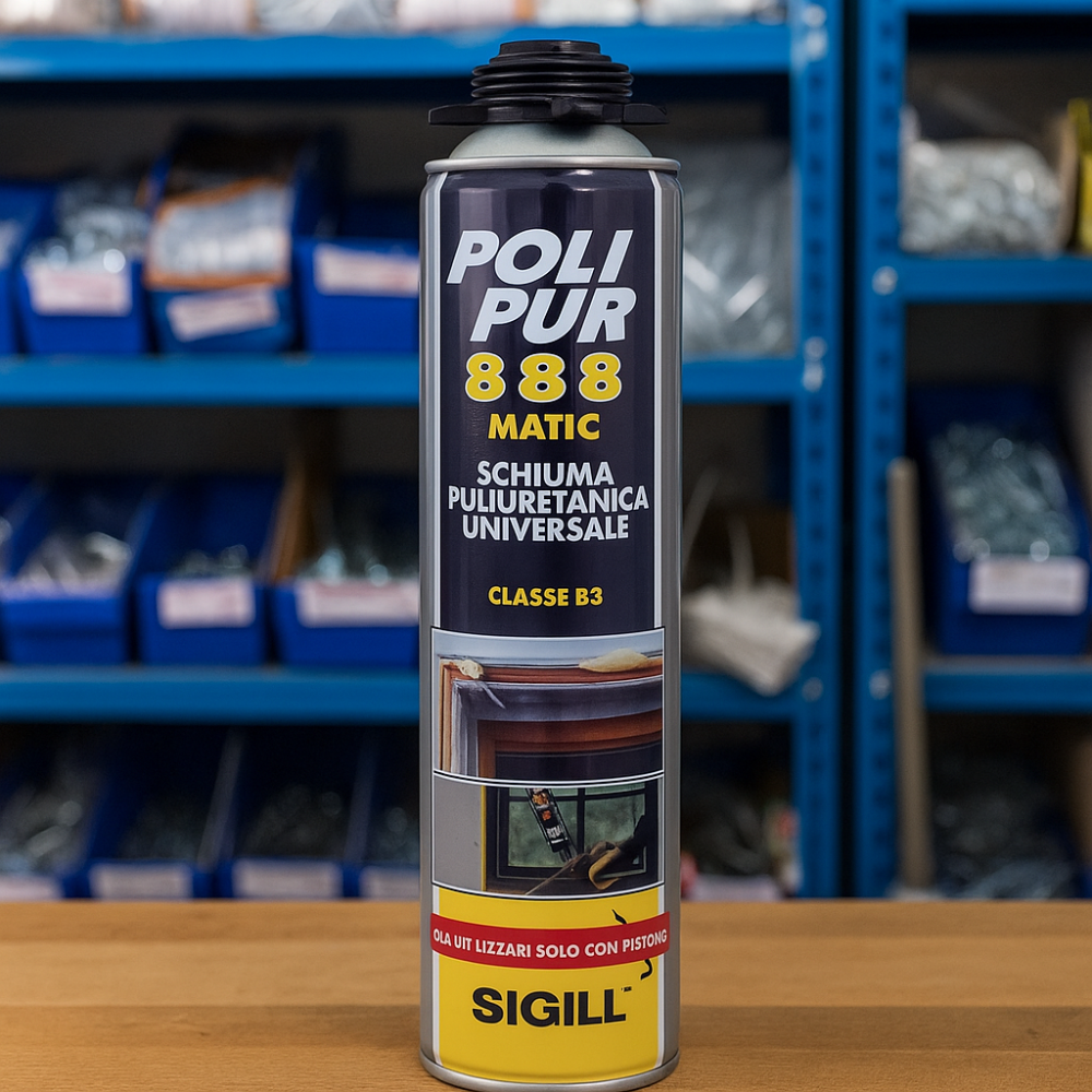 Schiuma poliuretanica per pistola polipur 888 isolamento 750 ml sigill