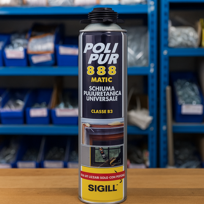 Schiuma poliuretanica per pistola polipur 888 isolamento 750 ml sigill