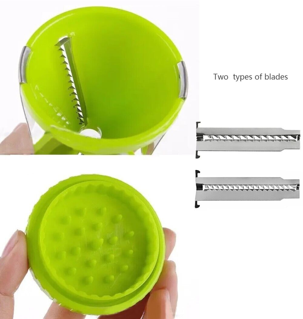 Affetta verdure manuale a spirale affettatrice per verdure Julienne in acciaio