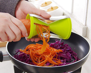 Affetta verdure manuale a spirale affettatrice per verdure Julienne in acciaio