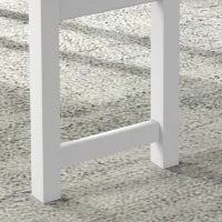 Set da Pranzo 4 pezzi, 1 Tavolo, 1 Panca, 2 Sedie, Grigio e Bianco