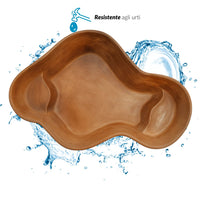 Laghetto in vetroresina modello bahamas perle d'acqua cm 238x168x50 litri 900