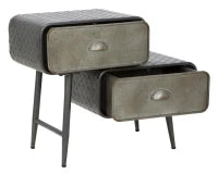 Mobiletto 2 Cassetti Iron School Cm 63X29.5X52.5