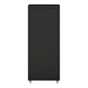 Cassettiera Kökar in Acciaio Mobile Archivio con 5 Cassetti e Rotelle - Nero [en.casa]