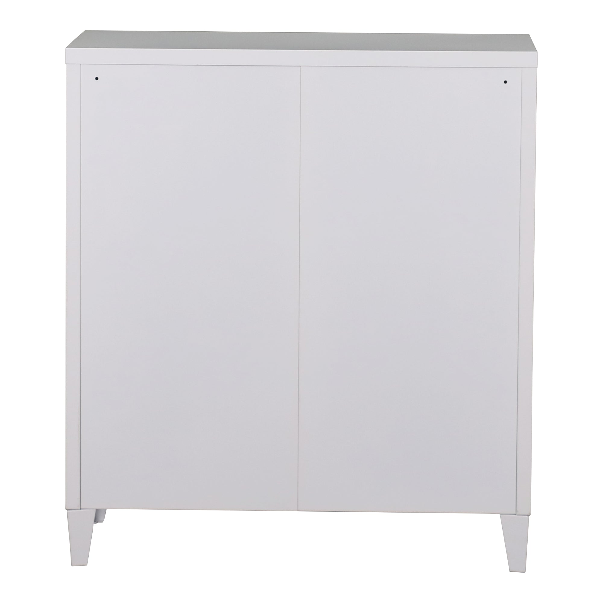 Armadietto spogliatoio da ufficio per ufficio officina camera da letto ufficio in metallo acciaio con 2 ante 90 x 80 x 33 cm bianco 03_0006336