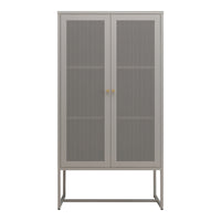 Armadio da Stoccaggio Sund in Acciaio 150 x 80 x 40 cm Grigio [en.casa]