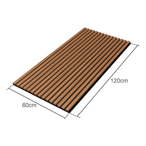 Set Vang di 4 Pannelli Fonoassorbenti Decorativi - Teak NEU.HOLZ