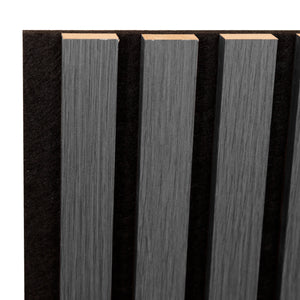Set Vang di 4 Pannelli Fonoassorbenti Decorativi - Rovere Grigio NEU.HOLZ