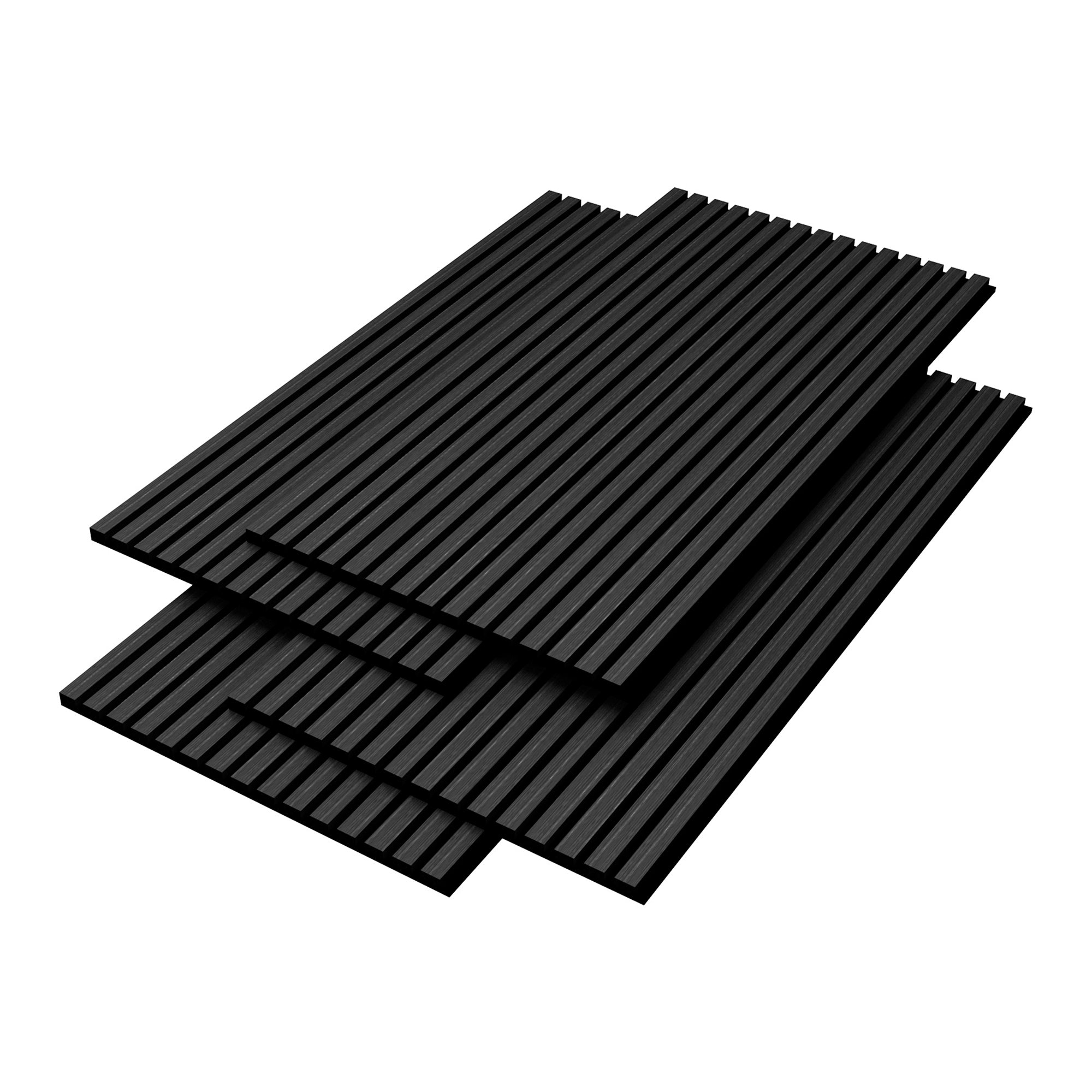 Set Vang di 4 Pannelli Fonoassorbenti Decorativi - Rovere Grigio NEU.HOLZ