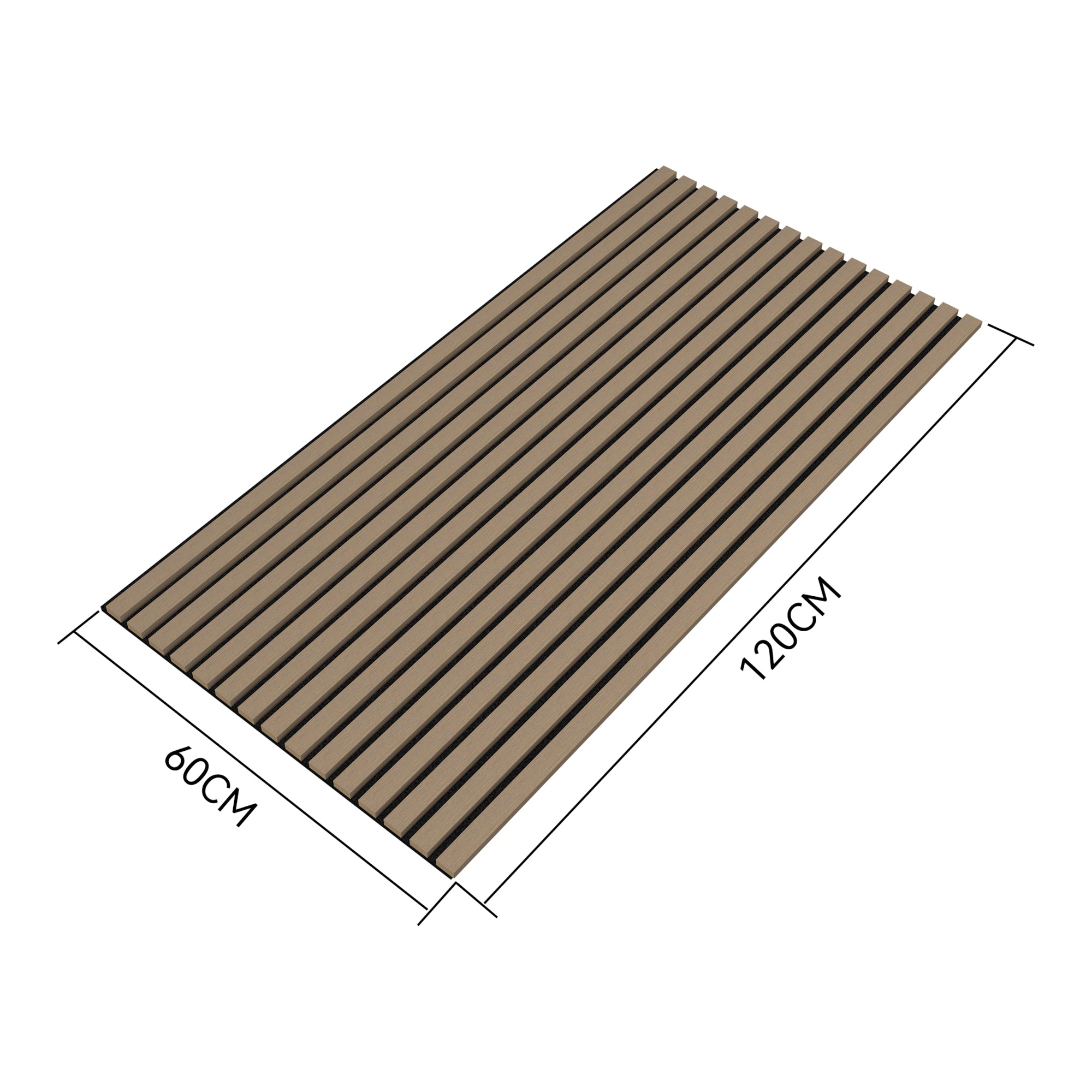 Set Vang di 8 Pannelli Fonoassorbenti Decorativi - Noce Chiaro NEU.HOLZ